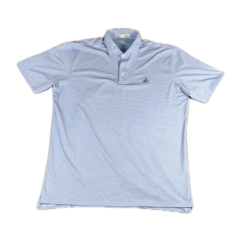 Holderness & Bourne The Perkins Striped Polo Shirt Mens XL Windsor & White